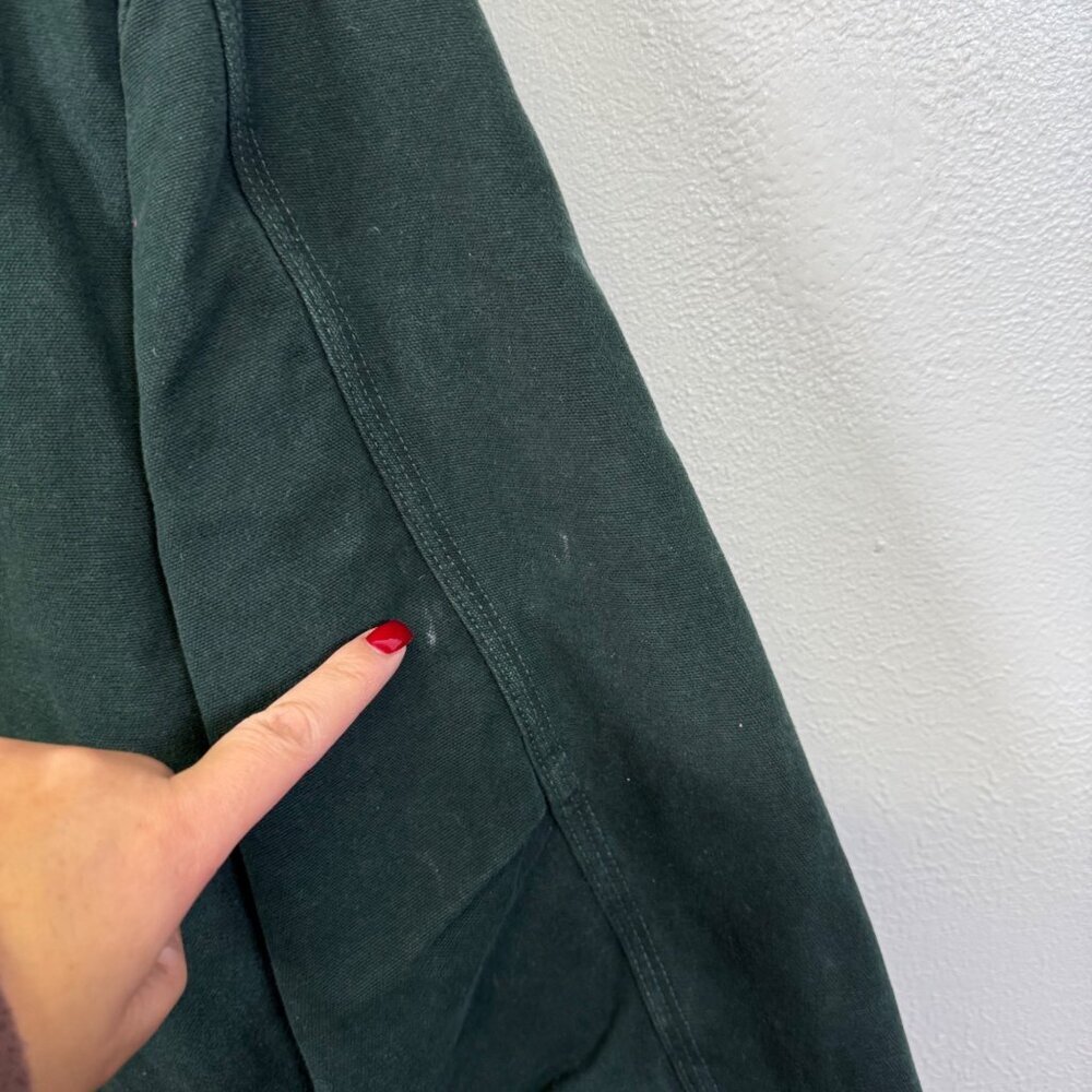 Carhartt C61 SPC Spruce Green Mens 2XL R Sherpa Lined Work Jacket Canvas Chore - Picture 8 of 16